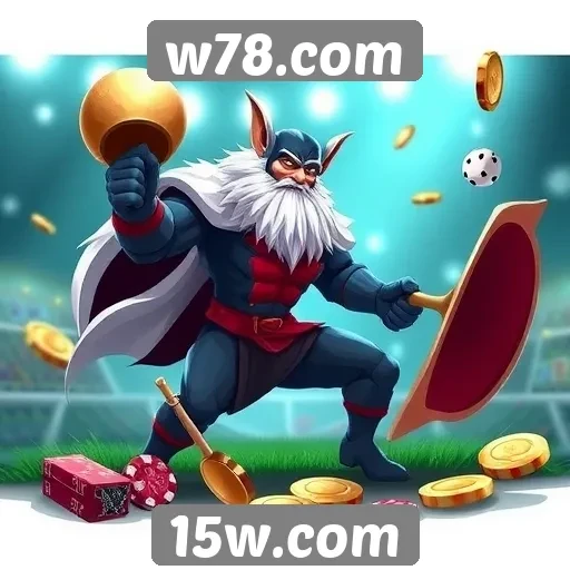 Diversidade de jogos disponíveis na plataforma w78.com